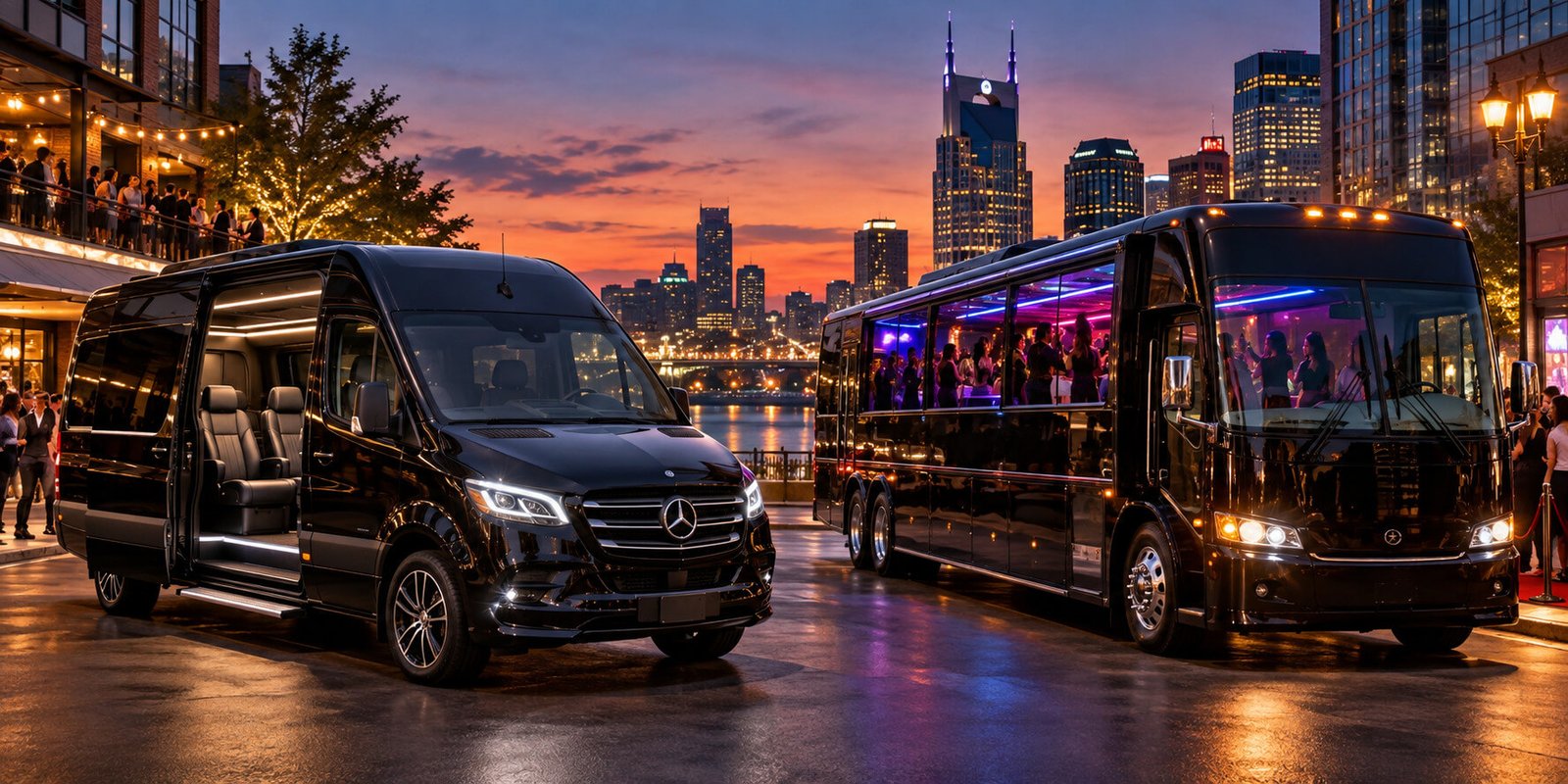 Sprinter Van vs. Party Bus in Nashville Which Is Better for Your Group